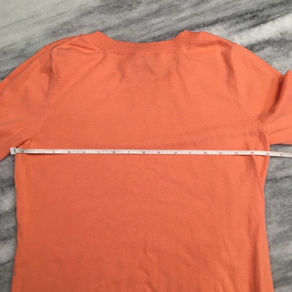 Express Orange Sherbet Crystal Encrusted Sweater - Picture 6 of 8